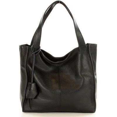 Mazzini kožená shopper kabelka Portofino Max s139a čierna
