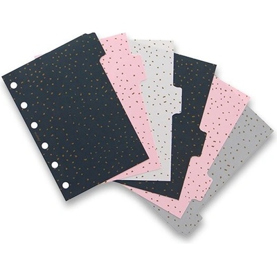 Filofax Rozraďovač Confetti 6 záložiek náplň vreckových A7 diárov