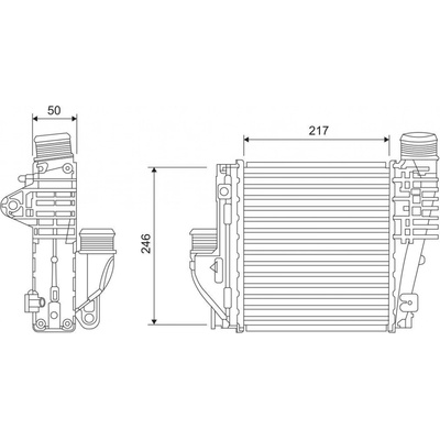 Chladič plniaceho vzduchu VALEO 818290