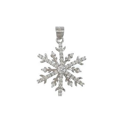 Infinitysilver Stříbrný přívěsek vločka se zirkony L4461100
