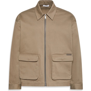 Calvin Klein Jeans Яке Calvin Klein Jeans Men's Ribbed Harrington Jacket - Taupe Tone GPF