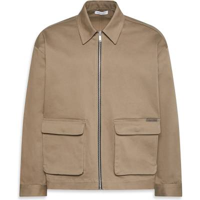 Calvin Klein Jeans Яке Calvin Klein Jeans Men's Ribbed Harrington Jacket - Taupe Tone GPF