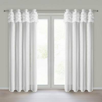 Záclona ARABELLA s dekoračnými krúžkami 140x250cm - biela