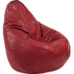 PUFRELAX Пуф, круша, 220л. , Nirvana Hobbit - Cranberry, Перящ се калъф, Пълнеж от полистиролни перли, Гама Premium, 8407 (PUF-G-NH-PT-CRB) - topmarket