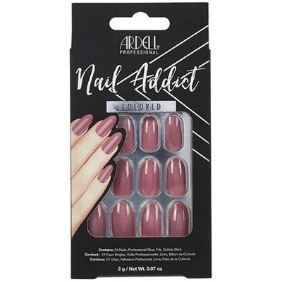 Ardell Umělé nehty mandle dlouhé sweet pink + lepidlo 28 ks