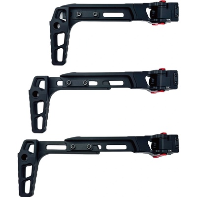 CTM TAC CNC nastaviteľná RIS pažba TwinFold Stock Čierna
