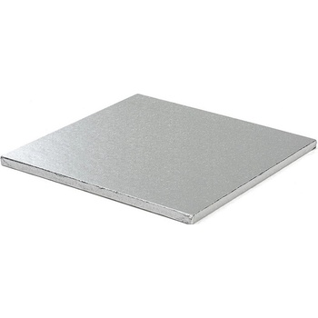 Decora Podnos pevný štvorec Strieborný 36x36cm
