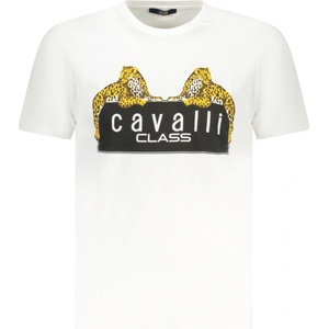 Cavalli class Тениска с къс ръкав за мъже cavalli class, Размер l, Цвят Бял (txt60njd060_bi00533)
