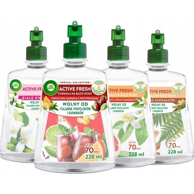 Active Fresh Active Fresh Osviežovač vzduchu Sada mixov vôní 4 x 228 ml