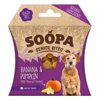 Soopa Healthy Bites Senior maškrty s banánom tekvicou a ľanovým semienkom 50 g