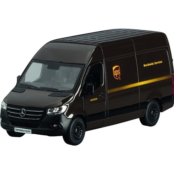 Goki Метална количка Goki - Mercedes Benz Sprinter UPS, асортимент (12313)