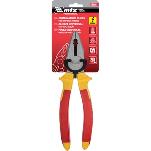  Комбинирани клещи MTX Insulated - 200 мм, двукомпонентни дръжки (169059)