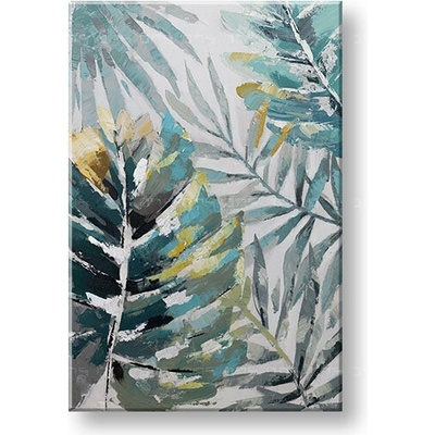 Maľovaný obraz na stenu LISTY 60x90 cm - 60×90 cm / Klasický 2 cm
