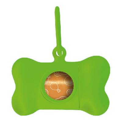 Zásobník na sáčky pro psí exkrementy United Pets Bon Ton Neon Zelená (8 x 4,2 x 5 cm)