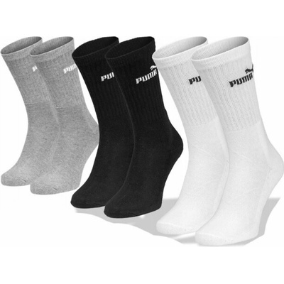 PUMA 947110 3 PACK Sivo-čierna