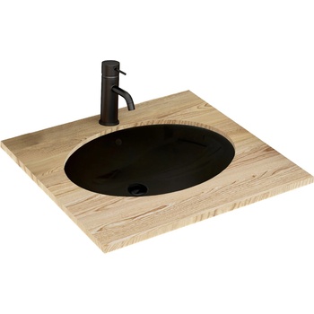 Image 1 of Rea умивалник за вграждане Rea Nel Black (REA-U1023)