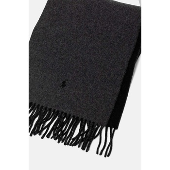 Ralph Lauren Вълнен шал Polo Ralph Lauren в сиво с изчистен дизайн 455954371 (455954371)