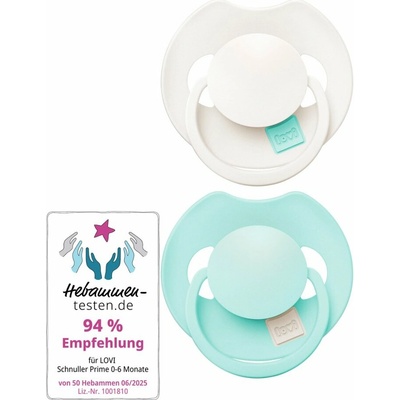 Lovi Dudlík silikonový dynamický Prime 2ks Lagoon/Mint Cream