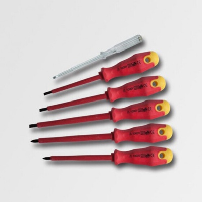 RICHMANN Sada elektrikářských šroubováků 1000V 5 dílů plus zkoušečka napětí