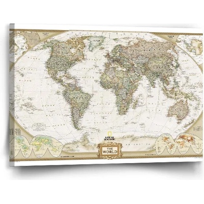 Sablio Obraz Mapa sveta - 90x60 cm