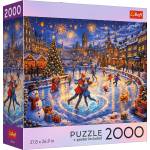 Trefl - Puzzle USA Collection: Festive Ice Skating Night - 2 000 piese