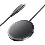 YESIDO Зарядна станция - Yesido Wireless Charging Station (DS21) - за iPhone, силни магнити N52, 15W, Type-C - Черен