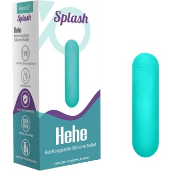Вибро булет, водоустойчив и презареждаем, 6, 5см - Armony Hehe Green (D-241134)