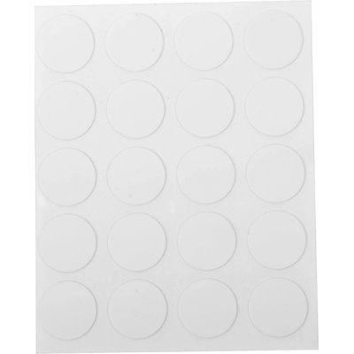 Krytka samolepicí 13mm 20ks - bílá 11164