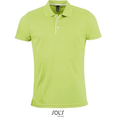 SOL'S performer / Мъжка спортна поло тениска - ябълково зелена s (25119909301)