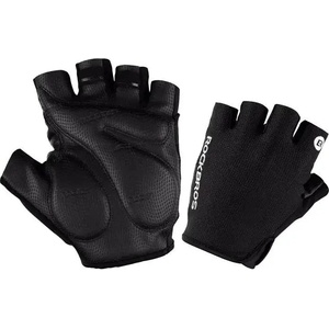 Rockbros Ръкавици за колоездене без пръсти Rockbros S106BK-M, Разбер: M, черни (S106BK-M)