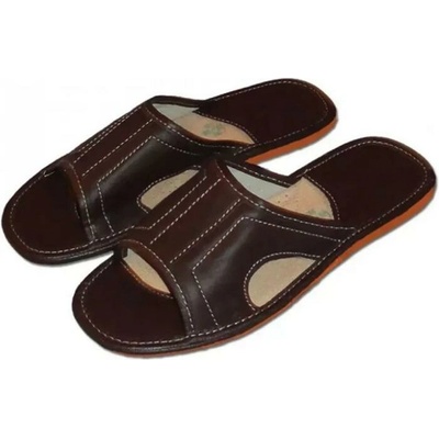 Vlnka kožené pantofle ortopedické bez špice