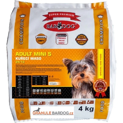 Bardog Adult Mini S super premium 24/13 4 kg
