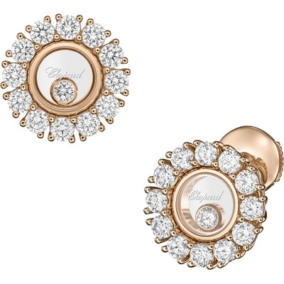 Chopard zlaté náušnice Happy Hearts 83A609-5001