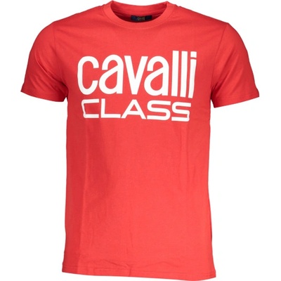 Cavalli class Тениска с къс ръкав за мъже cavalli class, Цвят Червено (qxt62qjd060_ro02000)