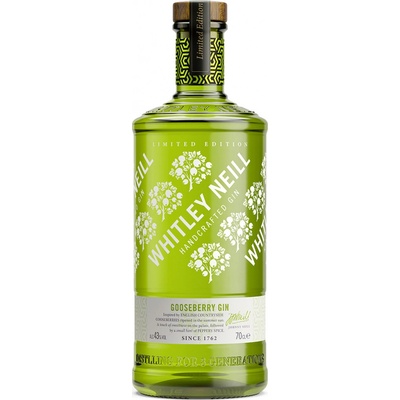 Whitley Neill Gooseberry Gin 43% 0,7 l (čistá fľaša)