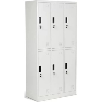 Промоция: Метален шкаф-гардероб с 6 отделения - Образователни мебели