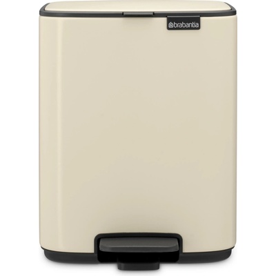 Brabantia Pedálový odpadkový koš BO 7 l, jemně béžová, ocel