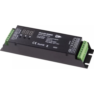 DMX dimLED dekodér 5CH4A - DMX dimLED dekodér 5CH4A TL-065605