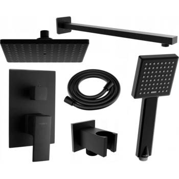 Mexen Uno DR45 вграден душ комплект, черен - 71435DR45-70 (71435DR45-70)