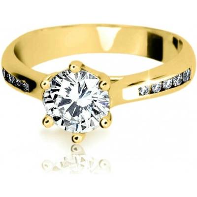 Cutie Jewellery prsten ze žlutého zlata se zirkony Z6872 1886 10 X