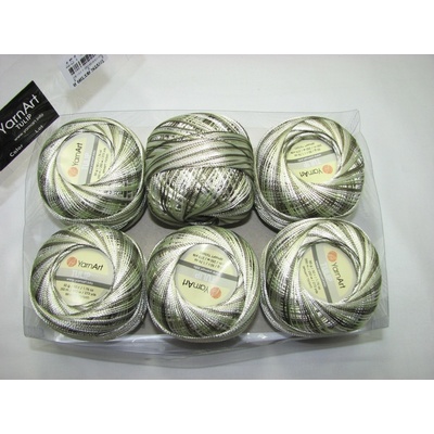 Kordonet lesklý TULIP 50g - 451 melír zelený