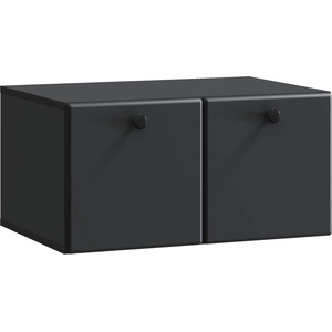 vidaXL Стенно монтиран ТВ шкаф 59, 5 x 41 x 30 см Черно (899186)