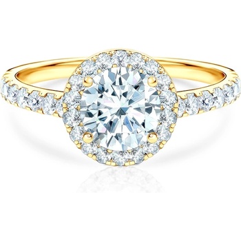 SAVICKI Годежен пръстен This is Love: злато, лабораторен диамант с кръгла шлифовка