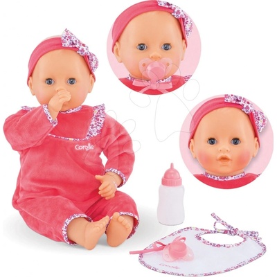 Corolle Lila Cherie so zvukmi a 5 funkciami Mon Grand Poupon 42 cm s modrými klipkajúcimi očami
