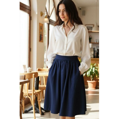 Lotika Autorská česká lněná sukně Lotika Premium quality 866458 – Hledejceny.cz