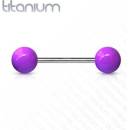 Šperky4U piercing do jazyka titan TIT1016-A