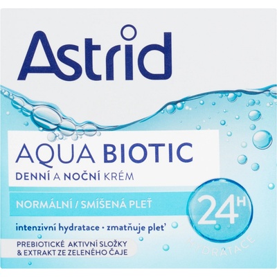 Astrid Aqua Biotic denní a noční krém normální a smíšená pleť 50 ml