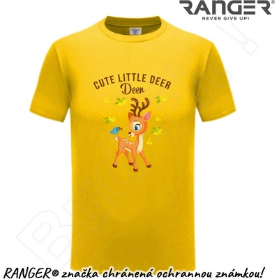 Ranger tričko motív Cute Little Deer žltá