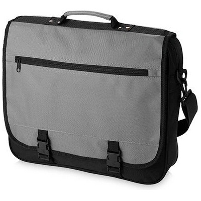 Printwear Konferenčná taška Anchorage popol čierna 40 x 10 x 33 cm