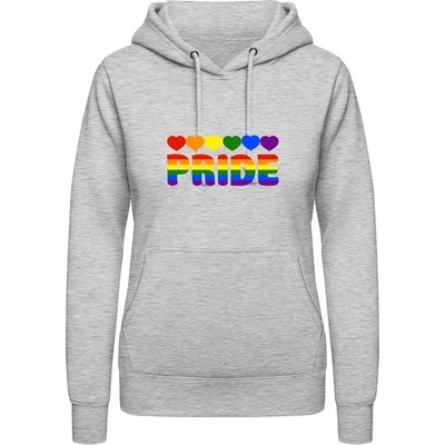 AWDis Pride mikina s Dúhovým dizajnom Pride šedivá sivá
